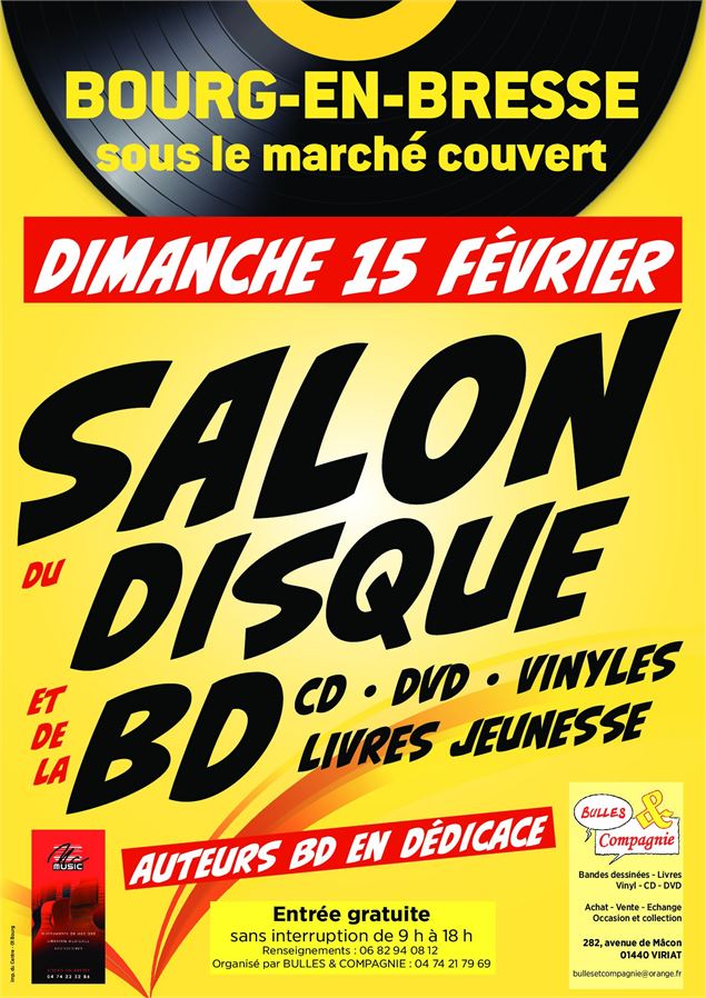 Affiche Salon du disque - ©Bulles et Compganie
