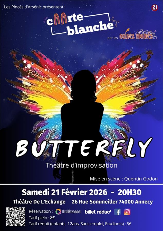 Théâtre d'improvisation : Butterfly_Annecy - Les Acides Animés