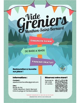 Vide-Greniers au bord du lac le 24 mai - Save the date!