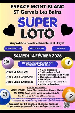 Super Loto - Ecole du Fayet_Saint-Gervais-les-Bains