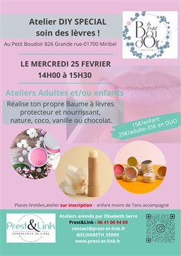 Animation atelier créatif Baume à lèvres au Petit Boudoir - Canva