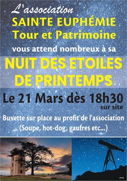 Nuit des étoiles de Printemps_Sainte-Euphémie