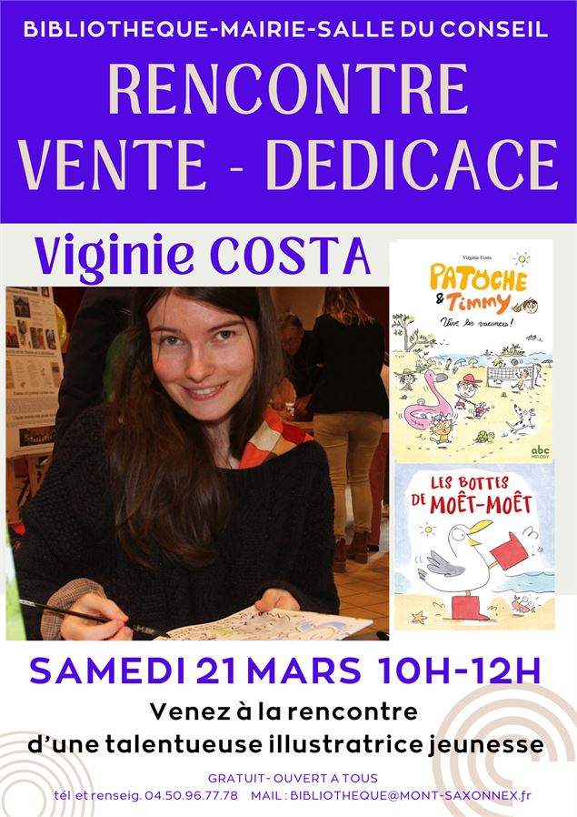 Rencontre-Dédicaces avec Virginie COSTA