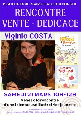 Rencontre-Dédicaces avec Virginie COSTA