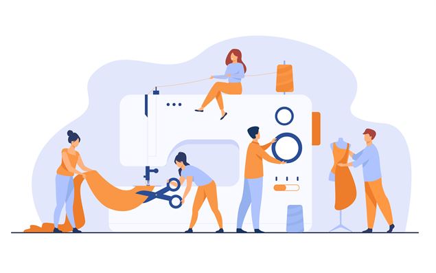 Illustration atelier couture - Freepik