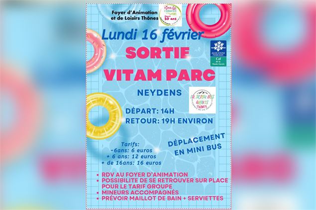 Sortie à l'espace aquatique 