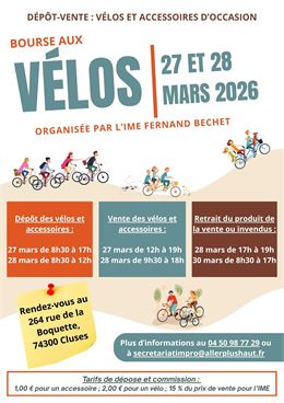 Bourse aux Vélos - Affiche - IMEFernandBechet