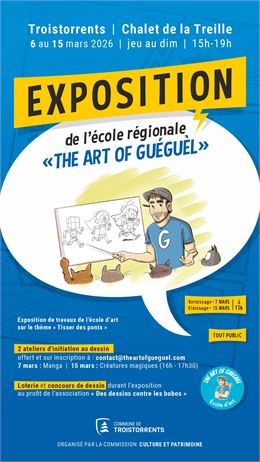 Visuel exposition "The art of Gueguel" - PUBLITOO
