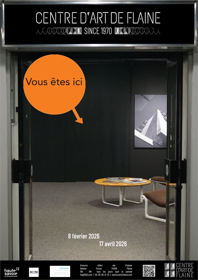 Affiche de l'exposition - Centre d'art de Flaine