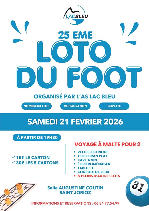 25ème Loto du Foot_Saint-Jorioz - AS Lac Bleu