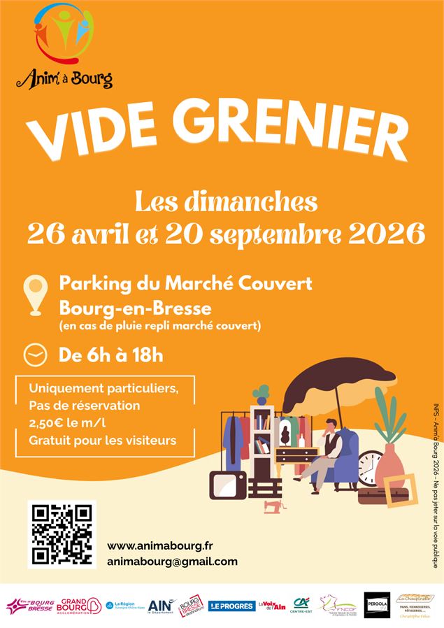 vide-grenier - ©Anim à Bourg