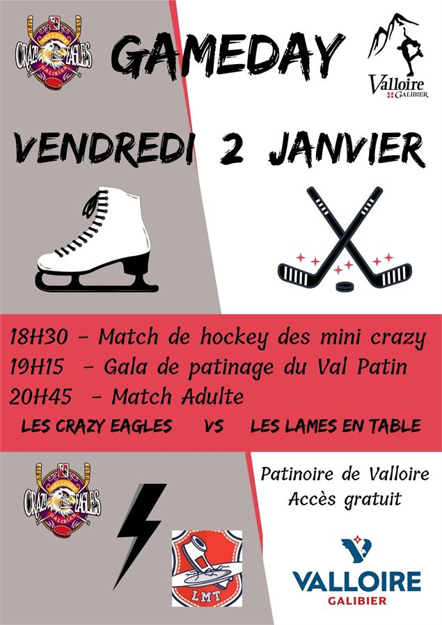 Soirée Gameday à la patinoire : Match et Gala_Valloire - Val Patin