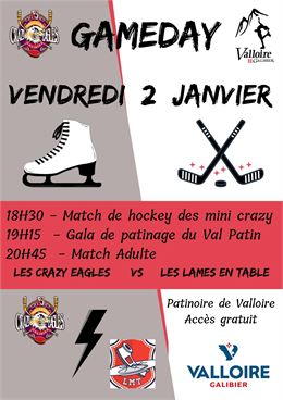 Soirée Gameday à la patinoire : Match et Gala_Valloire - Val Patin