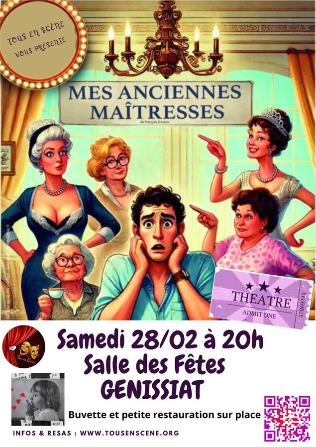 Théâtre : Mes anciennes maîtresses_Injoux-Génissiat - O2 coeur de Lyam