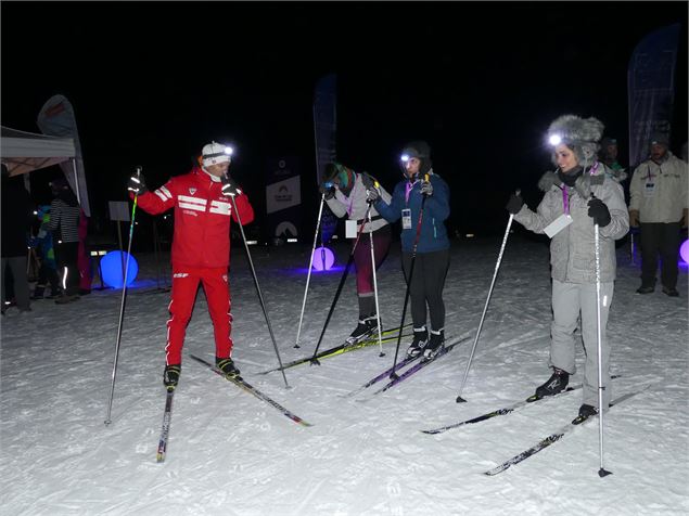 Ski de fond nocturne - Praz de Lys Sommand Tourisme