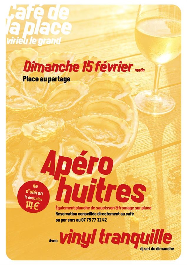 Apéro huitres  au Café de la Place_Virieu-le-Grand - Café de la Place