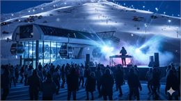 DJ Set en bas d'une télécabine - Gemini AI