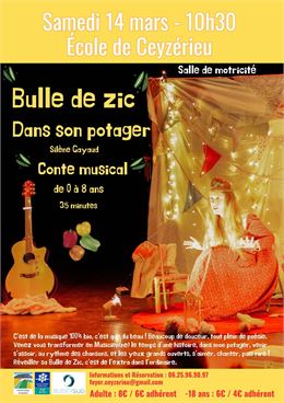 Spectacle jeune public Bulle de Zic_Ceyzérieu - Foyer Rural