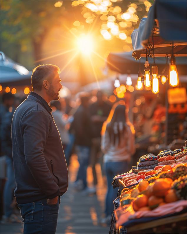 Marché nocturne de La Chapelle d'Abondance_La Chapelle-d'Abondance - Freepik