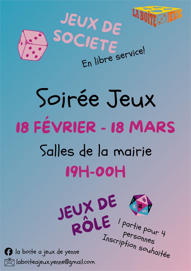 Affiche - La boite à jeux