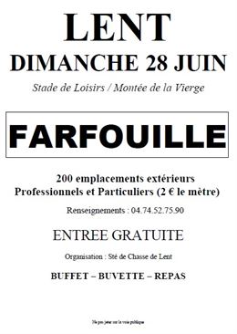 Affiche Farfouille 2026 - ©Société de Chasse_Lent