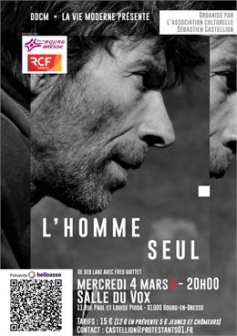 Spectacle l'Homme seul - Cie La Vie moderne