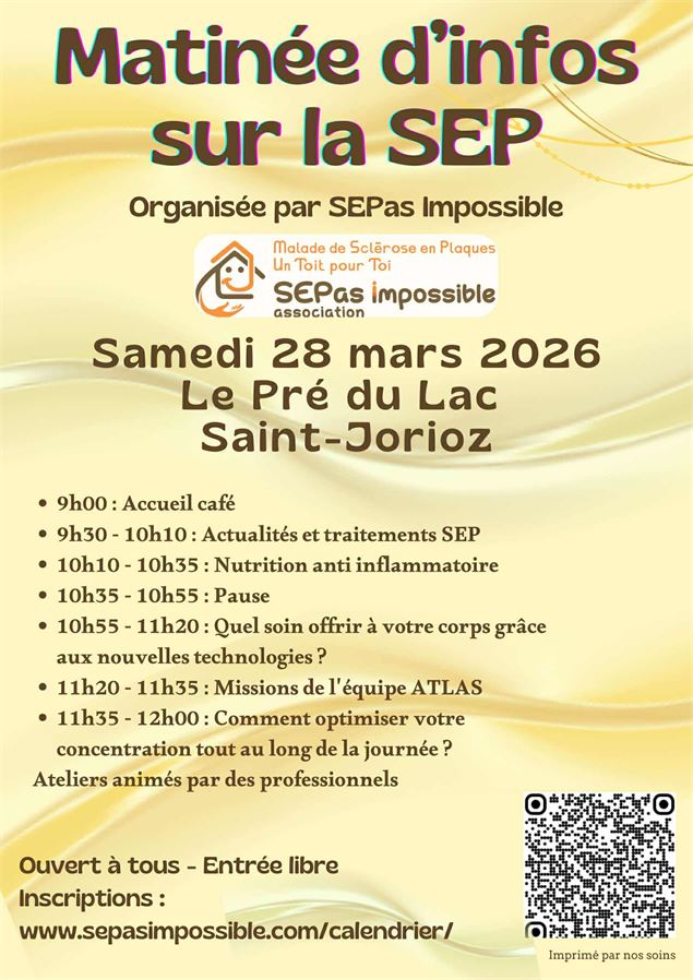 Matinée d'infos sur la SEP_Saint-Jorioz - Association SEPas Impossible