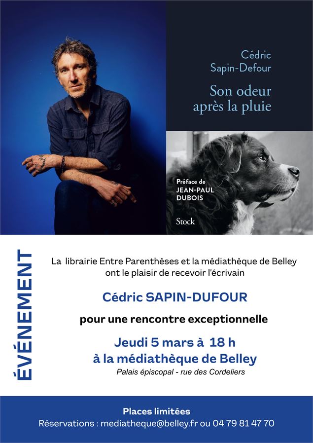 Recontre avec l'écrivain Cédric Sapin-Defour_Belley - médiathéque belley