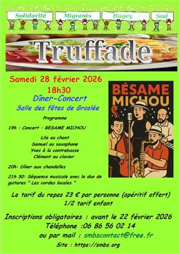 Diner concert Truffade_Groslée-Saint-Benoit - Solidarité Migrants