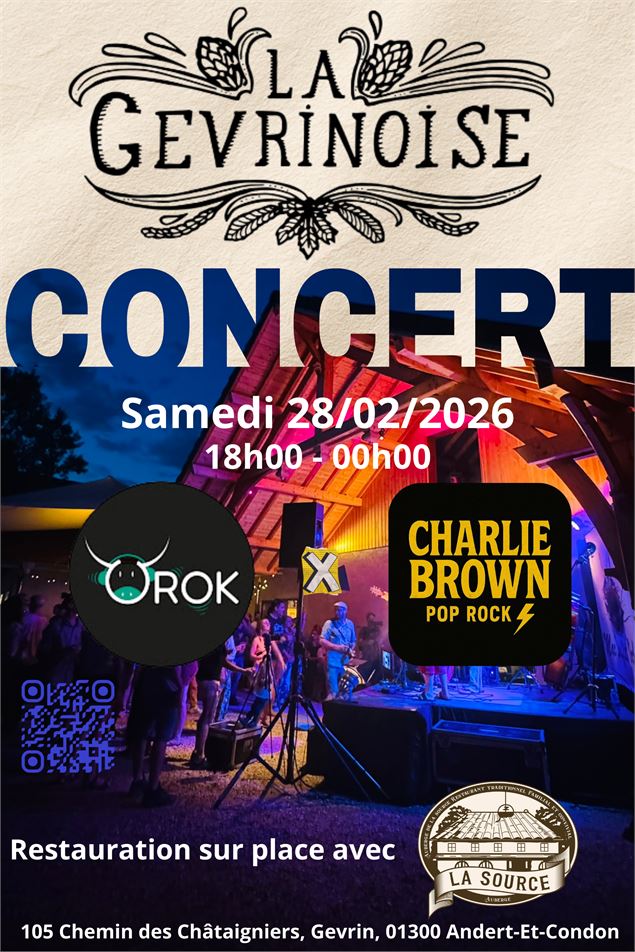 Soirée concert - La Gevrinoise - La Gevrinoise