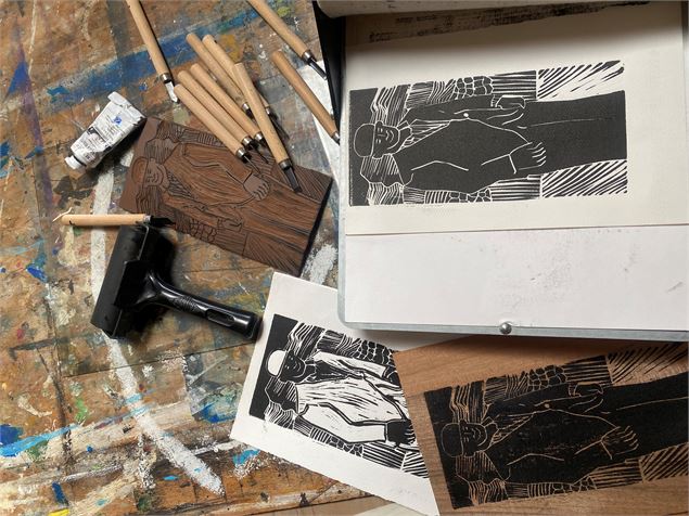 linogravure - Laetitia Gaudrefoy Colombot