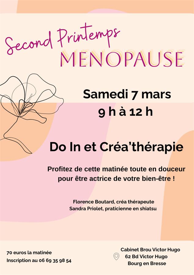 Affiche_Second Printemps Ménopause_Bourg-en-Bresse - ©Florence Boutard