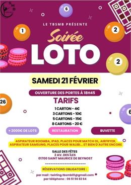 Soirée loto - twirling-bâton