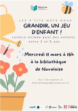 Les P'tits Mots Doux - Lecture à Novalaise - Bibliothèque Novalaise