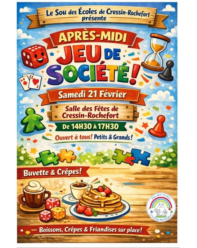 Après-midi Jeu de société_Cressin-Rochefort - Sou des ecoles de Cressin Rochefort