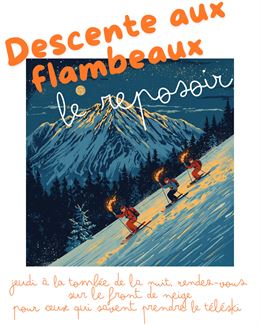 Descente aux Flambeaux - Ecole de SKi le Reposoir - ESF le Reposoir 