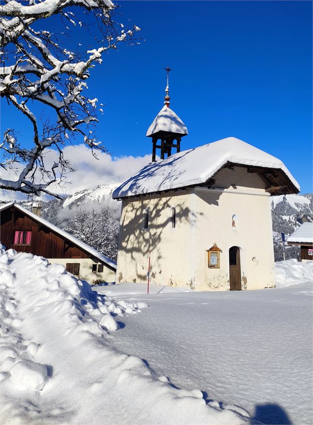 Le hameau du Cernix en hiver - Office de tourisme de Crest-Voland Cohennoz