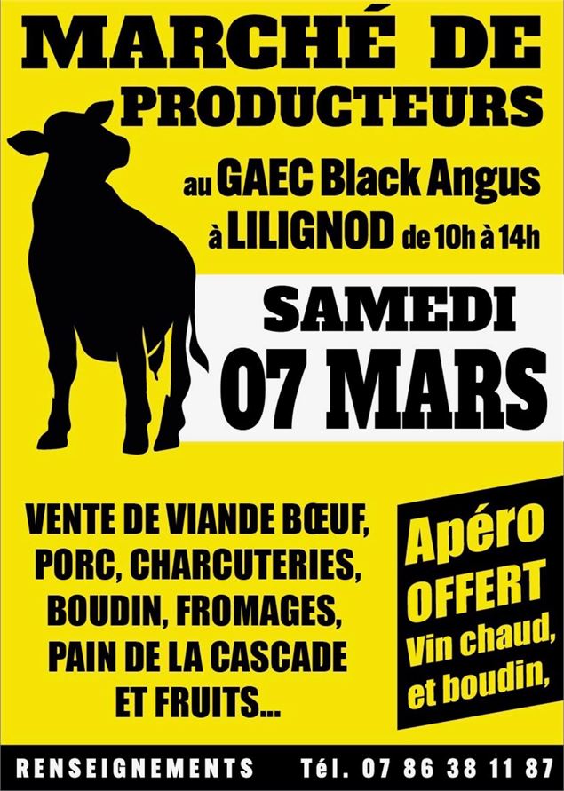 Marché de producteurs au GAEC Black Angus à Lilignod_Champagne-en-Valromey - Black Angus