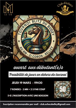 Tournoi d'échecs "Blitz du Bugey"_Belley - Club Echecs de Belley