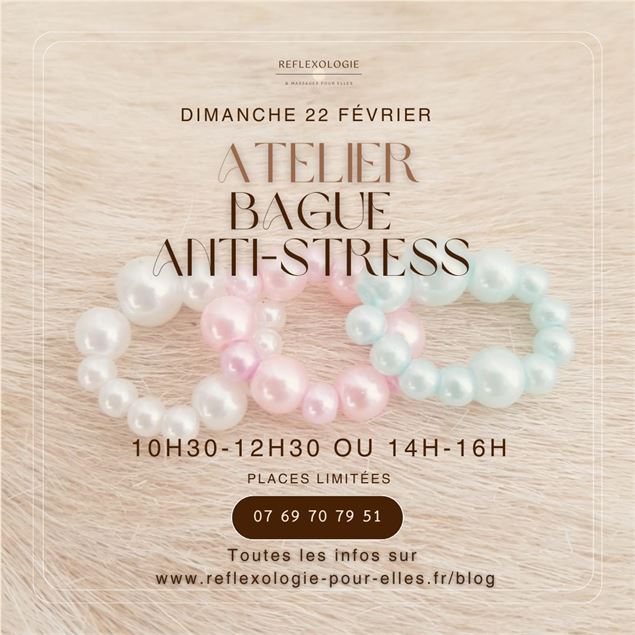Bague anti stress de réflexologie pour elles - Réflexologie pour elles