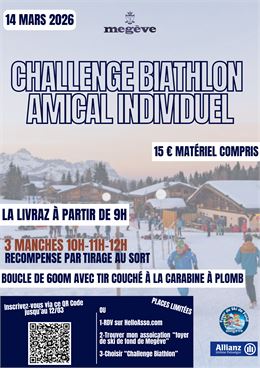 CHALLENGE BIATHLON AMICALE POUR TOUS_Megève