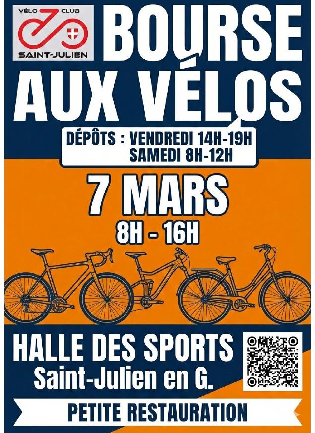 Bourse aux vélo - Vélo Club Saint Julien