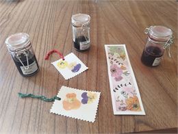 Découverte des encres végétales et création d'un marque-page