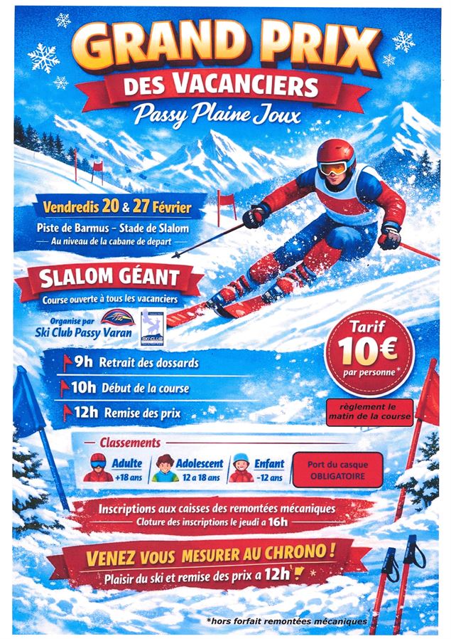 Grand prix des vacanciers - Ski Club Passy-Varan