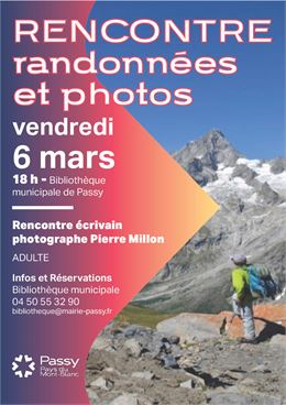 Rncontre ecrivain phographe Pierre MILLON_Passy