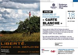 Printemps des poètes 2026 - Atelier poésie & photographie "Carte blanche"._Courchevel - mairie de co