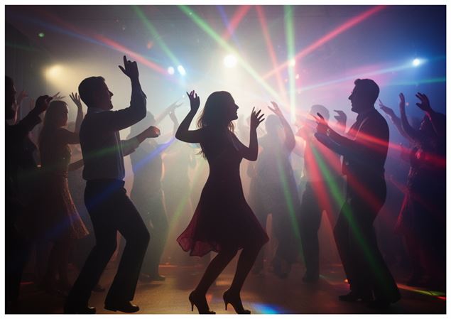 Soirée dansante - IA Canva