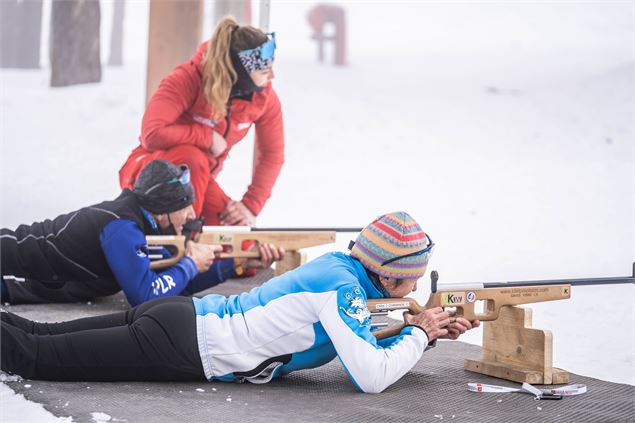 Initiation au biathlon laser avec l'ESF_Peisey-Vallandry