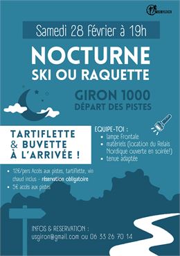 AFFICHE NOCTURNE GIRON - usgiron