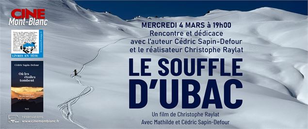 Rencontre, dédicace et projection avec Cédric Sapin-Defour_Sallanches